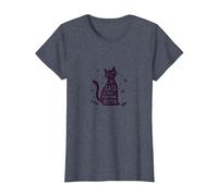 Los Gatos Hacen Que Todo Sea Mejor Amante caprichoso de Las Mascotas Camiseta, Mujer, Azul Jaspeado, XS