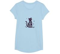 Los Gatos Hacen Que Todo Sea Mejor Amante caprichoso de Las Mascotas Camiseta, Niñas, Azul Bebé, Grande