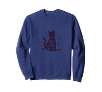 Los Gatos Hacen Que Todo Sea Mejor Amante caprichoso de Las Mascotas Sudadera, Unisex para Adultos, Azul Marino, XXL