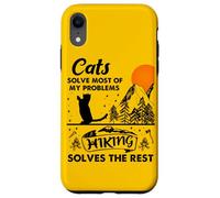 Los gatos resuelven la mayoría de mis problemas Senderismo resuelve el resto Carcasa para iPhone XR
