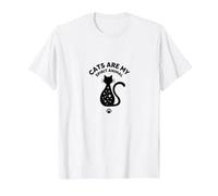 Los Gatos Son mi espíritu Animal mágico Amante felino, Gato Camiseta, Hombre, Blanco, 3XL