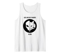 Los Gatos Son mis alienígenas Favoritos (Cat Alien Graphic) Camiseta sin Mangas