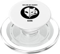 Los Gatos Son mis alienígenas Favoritos (Funny Cat Alien Statement) PopSockets PopGrip para MagSafe