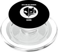 Los Gatos Son mis alienígenas Favoritos (gráfico) PopSockets PopGrip para MagSafe