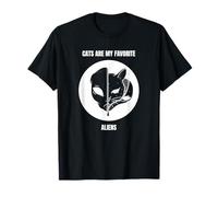 Los Gatos Son mis Extraterrestres Favoritos (declaración Divertida y gráfico de Gatos) Camiseta