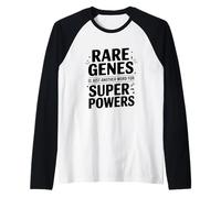 Los Genes raros Son Solo Otra Palabra para los superpoderes Camiseta Manga Raglan