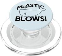 Los Golpes de plástico protegen a Las Ballenas Vida Marina Reducir Reciclar Meme PopSockets PopGrip para MagSafe