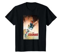 Los Goonies Colgando De Los Niños Estalactitas Camiseta, Niños, Negro, 8 años