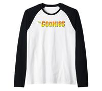 Los Goonies Movie Logo Friends Adventure Fun clásico de los 80 y 90 Camiseta Manga Raglan
