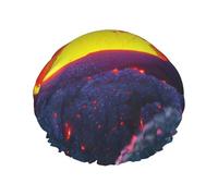 Los gorros de ducha Kilauea Volcano con una doble capa de mantienen bien tu cabello ya sea que los uses mientras te duchas o te bañas.
