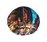 Los gorros de ducha Streets of New York City con una doble capa de mantienen tu cabello bien ya sea que los uses mientras te duchas o te bañas.
