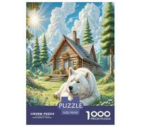Los Grandes Pirineos Puzzle Imposible,desafío para Adultos Juego Educativo 1000 Piezas Obra De Arte De Juego De para Adultos Y Niños A Partir De 12 Años 70x50cm/1000pcs