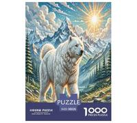 Los Grandes Pirineos Puzzle Imposible,desafío para Adultos Juego EduGatoivo 1000 Piezas Obra De Arte De Juego De para Adultos Y Niños Mayores De 12 Años 38x26cm/1000pcs