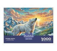 Los Grandes Pirineos Puzzles Imposible,desafío para Adultos Entretenimiento Creativo 1000 Piezas Obra De Arte De Juego De para Adultos Y Niños Mayores De 12 Años 70x50cm/1000pcs