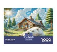 Los Grandes Pirineos Puzzles Imposible,desafío para Adultos Entretenimiento Creativo 1000 Piezas Obra De Arte De Juego De para Adultos Y Niños A Partir De 12 Años 70x50cm/1000pcs