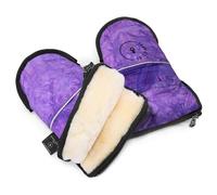 Los guantes de piel de cordero de Werner Christ Baby - Glovy Iconic Line son el manguito ideal para cochecito de piel médica, cálido universal y repelente al agua, en color morado