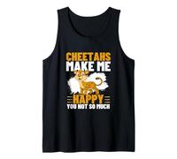 Los guepardos me Hacen Feliz, tú no Eres Tan Gracioso, Guepardo Camiseta sin Mangas