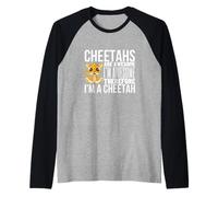 Los guepardos Son increíbles, Soy Impresionante, Soy un Guepardo Divertido Camiseta Manga Raglan
