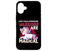 Los guerreros son mágicos unicornio de concienciación sobre el síndrome de polio Carcasa para iPhone 16 Plus