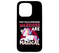 Los guerreros son mágicos unicornio de concienciación sobre el síndrome de polio Carcasa para iPhone 15 Pro