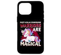 Los guerreros son mágicos unicornio de concienciación sobre el síndrome de polio Carcasa para iPhone 16 Pro Max