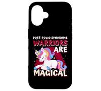 Los guerreros son mágicos unicornio de concienciación sobre el síndrome de polio Carcasa para iPhone 16