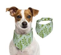 Los Guisantes Verdes se Van de Color Azul,Pañuelos de algodón para Perros, Bufandas Ajustables para Mascotas,L