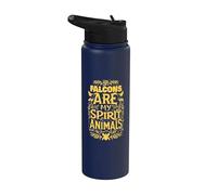 Los halcones son mis animales espirituales Stainless Steel Insulated Water Bottle