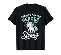 Los héroes del cáncer de ovario son un unicornio fuerte Camiseta