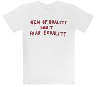 Los Hombres De Calidad No Tienen Miedo Camiseta Blanca para Niños Camiseta De Manga Corta para Niños Kids White tee Children Short Sleeve T-Shirt
