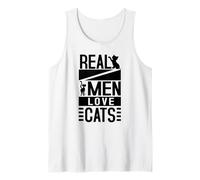 Los Hombres de Verdad aman a los Gatos - Amante Divertido Camiseta sin Mangas