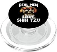 Los hombres de verdad aman a Shih Tzu Cool Dog PopSockets PopGrip para MagSafe