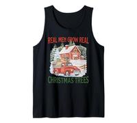 Los Hombres de Verdad cultivan árboles de Navidad Reales Camiseta sin Mangas