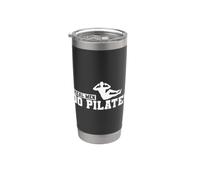 Los hombres de verdad hacen Pilates Powerhouse Body Yoga Vaso térmico de acero inoxidable de doble pared