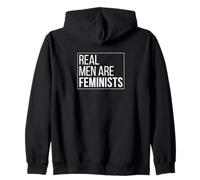 Los Hombres de Verdad Son Feministas para Hombres y Mujeres Sudadera con Capucha