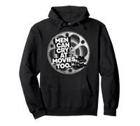 Los Hombres Pueden Llorar en Las películas Too B&W Classic Film Reel Canister Sudadera con Capucha