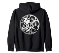 Los Hombres Pueden Llorar en Las películas Too B&W Classic Film Reel Canister Sudadera con Capucha
