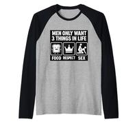 LOS HOMBRES QUIERE SEXO Camiseta Manga Raglan