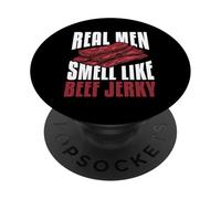 Los hombres reales huelen a carne seca Diseño PopSockets PopGrip Adhesivo