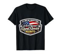 Los Hombres Son Iguales, Solo los Mejores se convierten en Agentes del Servicio Secreto Camiseta gráfica económica, Hombre, Negro, M