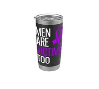 Los hombres son víctimas Abuso narcisista Concientización sobre la violencia doméstica Vaso térmico de acero inoxidable de doble pared