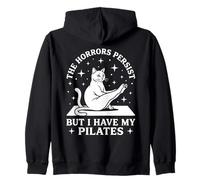 Los horrores persisten Pero Tengo mi Gato Divertido de Pilates Sudadera con Capucha