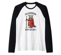 Los horrores persisten, Pero yo también lo Hago Divertido Mapache del Tarot Salvaje Camiseta Manga Raglan