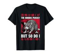 Los horrores persisten, Pero yo también lo Hago Divertido Rata Enojada Arte japonés Camiseta