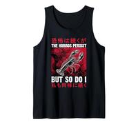 Los horrores persisten Pero yo también Vintage Langosta Japonesa Camiseta sin Mangas