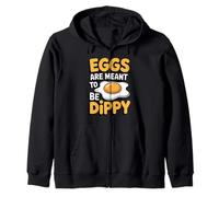 Los Huevos están destinados a ser Dippy Funny Pittsburgh Food Yinzer Sudadera con Capucha