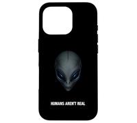 Los humanos divertidos extraterrestres no son un verdadero OVNI Sarcástico Conspiración Broma Carcasa para iPhone 16 Pro