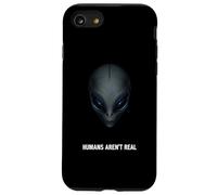 Los humanos divertidos extraterrestres no son un verdadero OVNI Sarcástico Conspiración Broma Carcasa para iPhone SE (2020) / 7 / 8