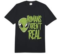 Los Humanos Divertidos No Son Real Sarcástico Ciencia Ficción Espacio Alien Memes Comfort Colors Adult Heavyweight T-Shirt