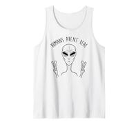Los Humanos no Son un Verdadero Divertido Extraterrestre OVNI Humor Gráfico Camiseta sin Mangas